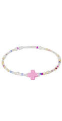 enewton 5.5" egirl Hope Unwritten Signature Cross Bracelet - With Sprinkles On Top