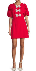 Cherry Belle Crew Neck Bow Dress