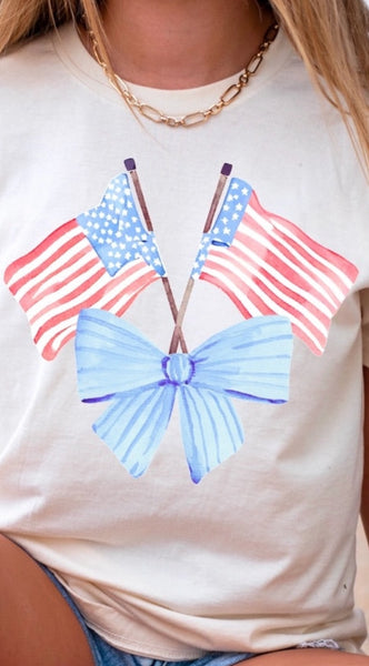 Coquette American Flag Graphic Tee