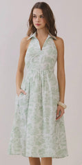 Countryside Toile Halter Dress