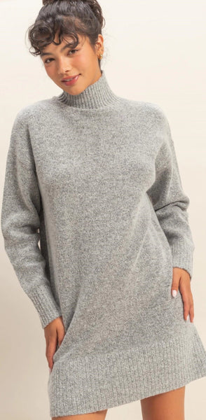 Classic Turtleneck Sweater Dress