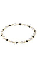 enewton pearl sincerity pattern 4mm bead bracelet - faceted onyx