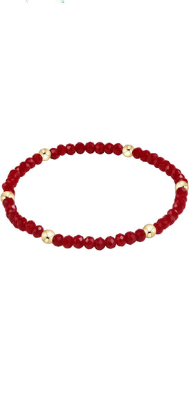 enewton gameday flirty presence bracelet - crimson