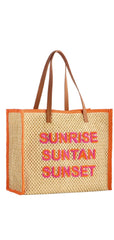 "Sunrise Suntan Sunset" Tote