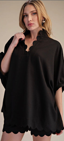 Scallop Top and Short Seperates - 4 Colors