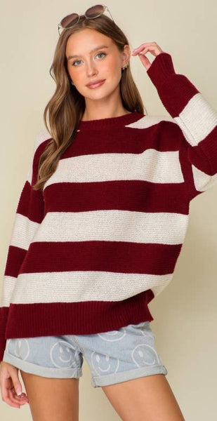 Striped Gameday Sweater
