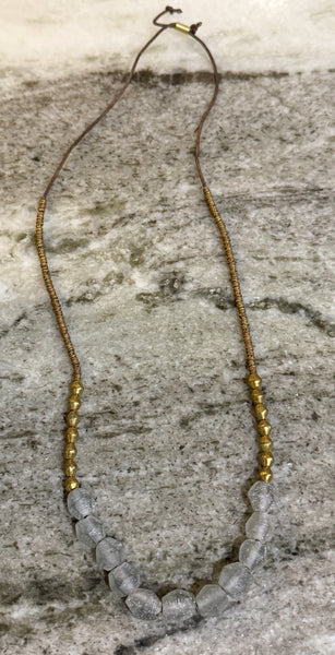 Seaglass Beaded Necklace