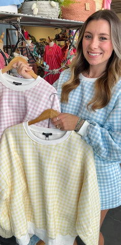 Cloud Gingham Short - 3 Colors