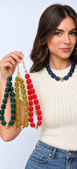 Palermo Resin Beaded Necklace - 4 Colors