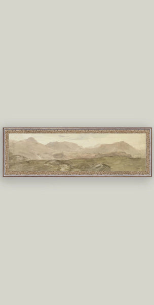 View from the Top of Honister Crag Framed Antique Art