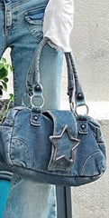Star Denim Purse