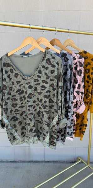 Italian Cheetah Top - 4 Colors