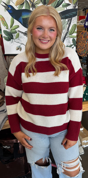 Striped Gameday Sweater