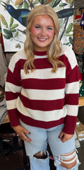 Striped Gameday Sweater