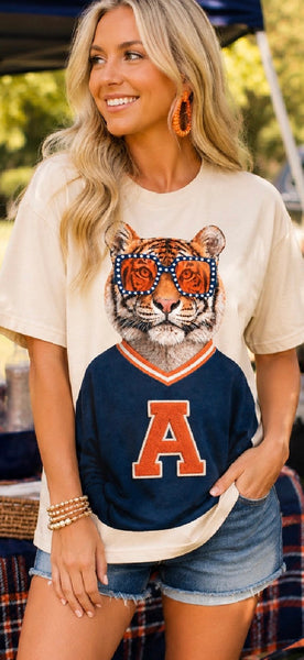 Fancy Tiger Tee with Sunglasses Tee