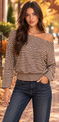 Carlie Striped Top