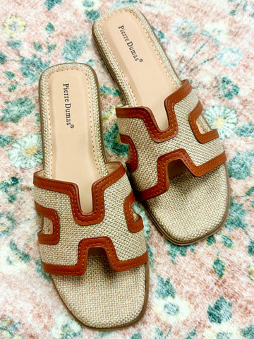 Matisse | Carmen Slide Sandal | Brown Leather