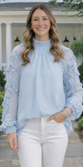 Fiona Blue Blouse