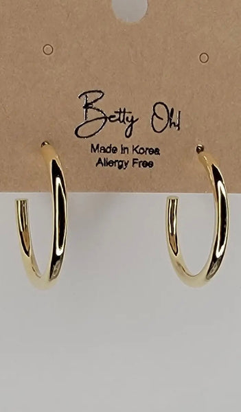 Classic Small Gold Hoops