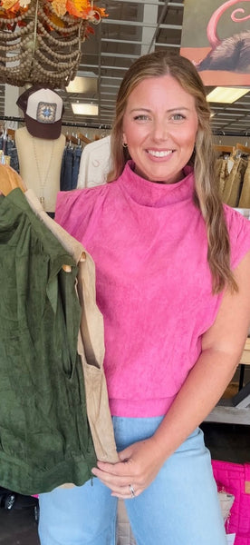 Charlotte Suede Top - 3 Colors