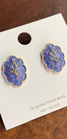 Artistic Floral Inspired Earrings