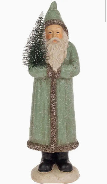 St. Nicholas Statue - Sage Green