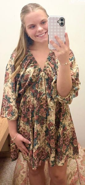 Vintage Floral Dress
