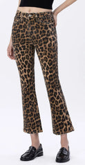 Cropped Leopard Jeans