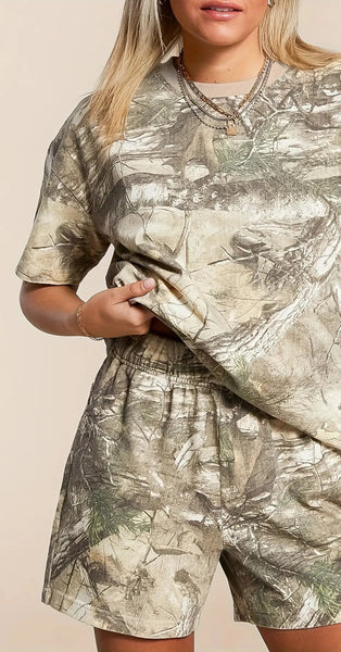 Camo Shorts Set