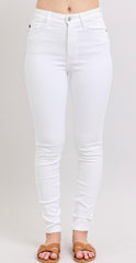 Judy Blue High Waisted Skinny White Jeans