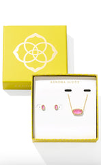 Kendra Scott Elisa & Mini Ellie Gift Set in Gold Azalea Illusion