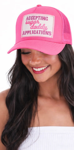 Accepting Sugar Daddy Applications Trucker Hat