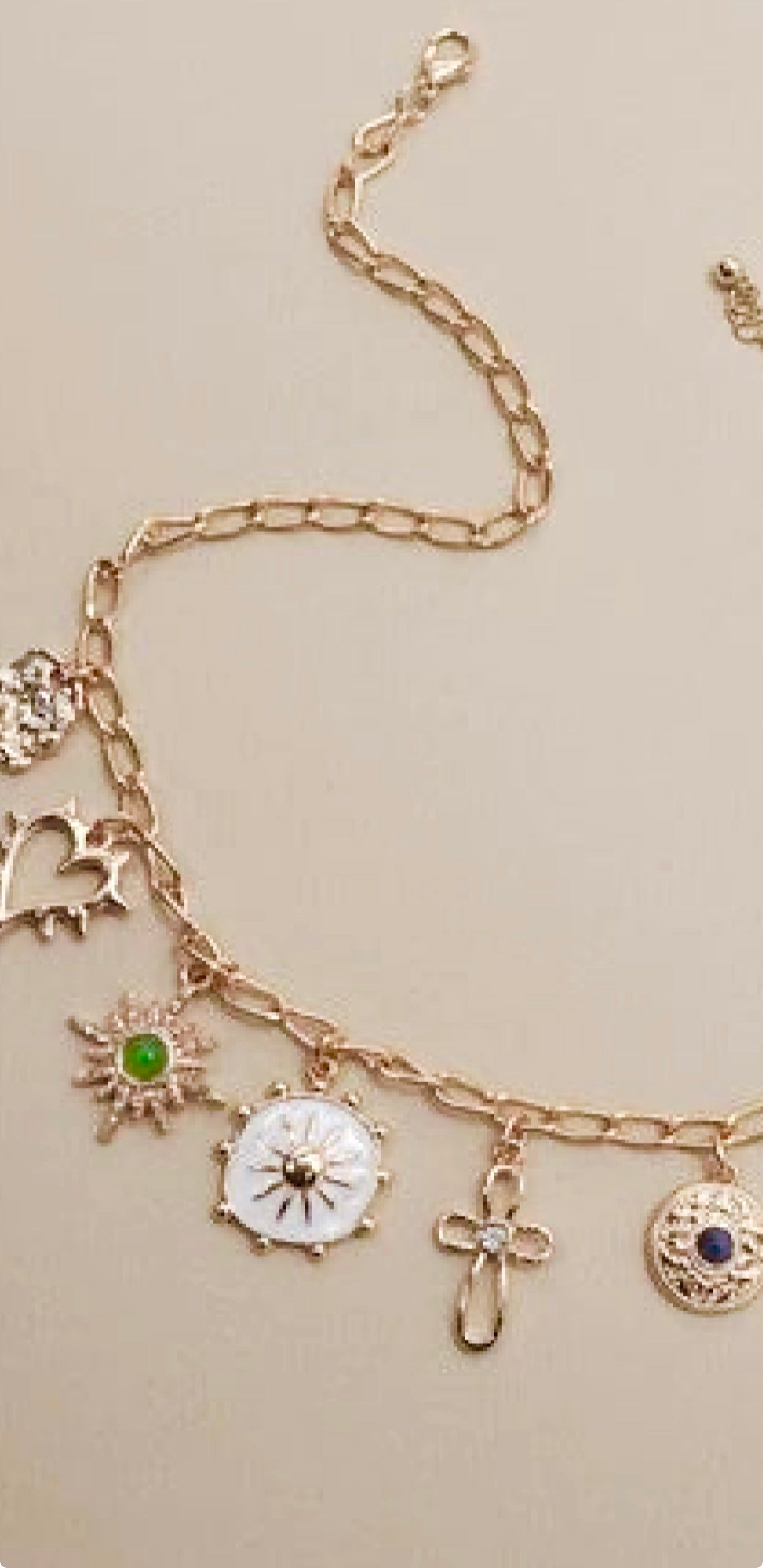 Sunburst Charm Necklaces
