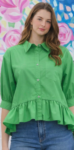 Mercedes in Green Top