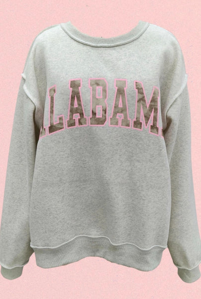 Alabama & AL Reversible Sweatshirt - Dark Grey Camo