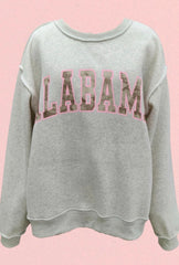 Sweat-shirt réversible Alabama & AL - Camouflage gris foncé