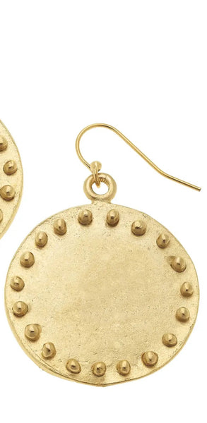 Circle With Dots Earrings