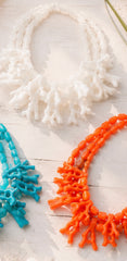 Coral Statement Necklaces - 3 Colors