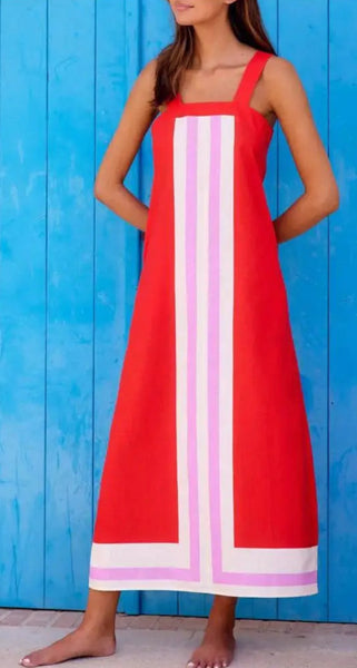 Sea Resort Colorblock Dress