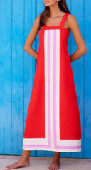 Sea Resort Colorblock Dress
