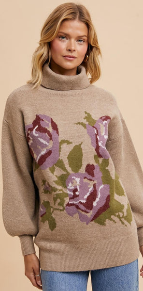 Big Garden Roses Sweater
