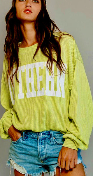 Southern Ribbed Sweatshirt
