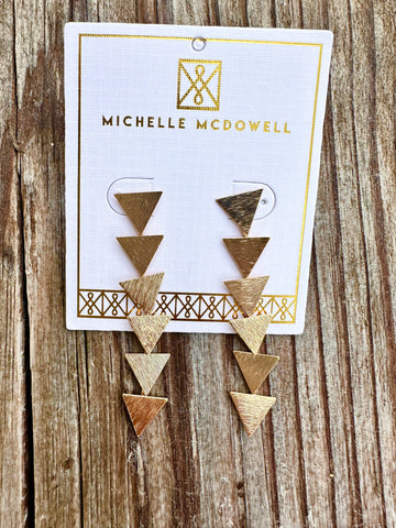 Canvas Brushed Linear Wire Earrings