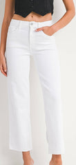Just Black Classic White Straight Jeans