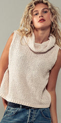 Cameron Cowl Neck Sleeveless Sweater - 2 Colors