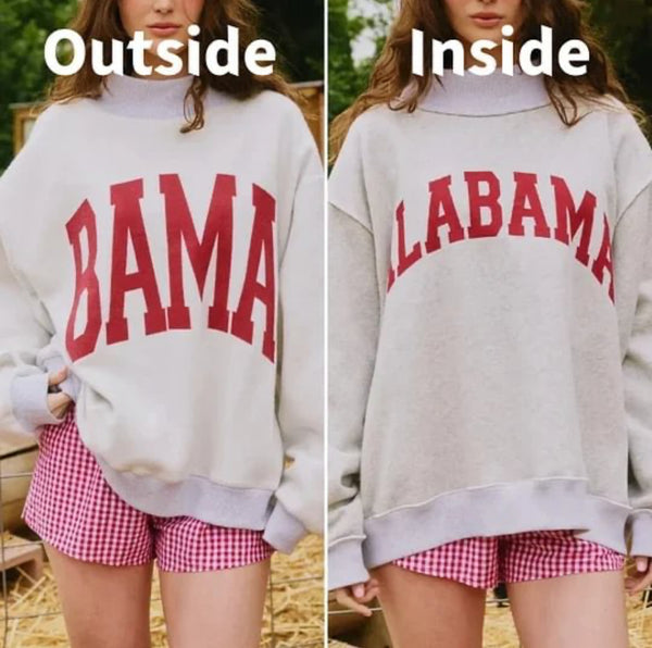 Alabama & Bama Reversible Sweatshirt