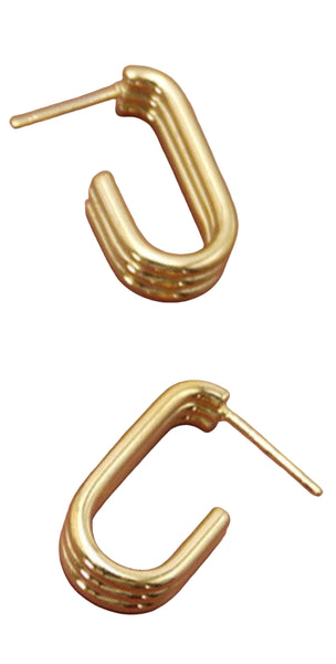 18K Stainless Steel Tarnish Free Huggie Hoops