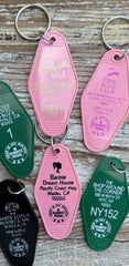 Vintage Motel Key Fobs - 6 Variations