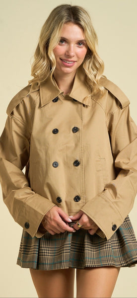 Cropped Trench Coat