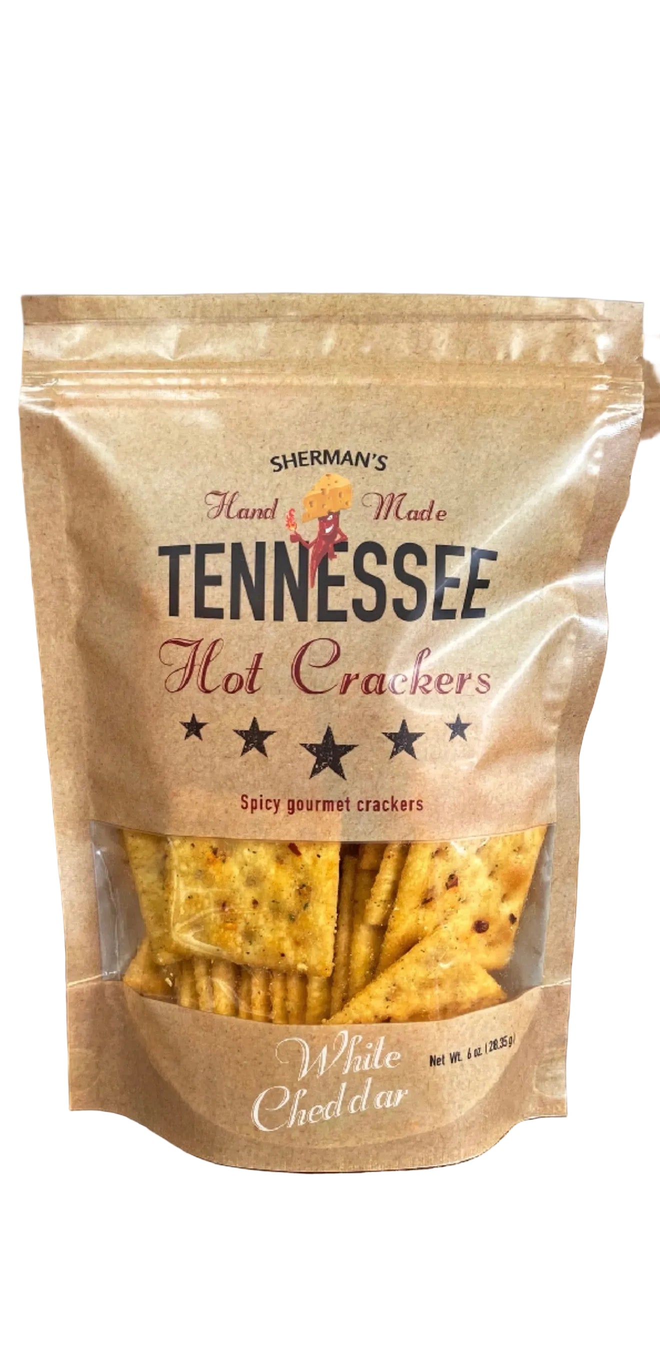 Sherman's Tennessee Hot Crackers, White Cheddar Flavor